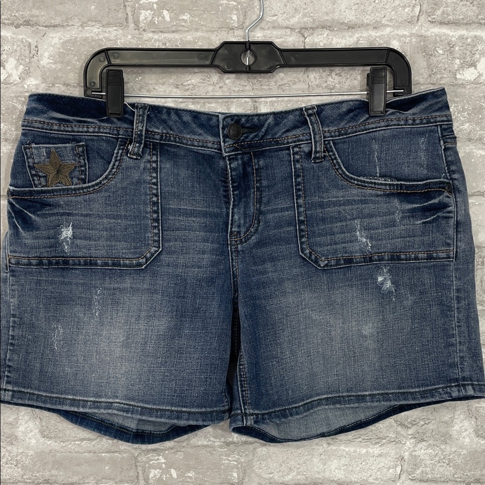 People's Liberation Dark Blue Jean Shorts